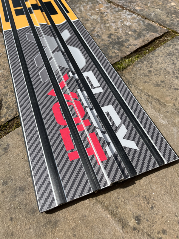 Custom DeWalt XR FLEXVOLT carbon plunge track guide rail graphics/stickers 